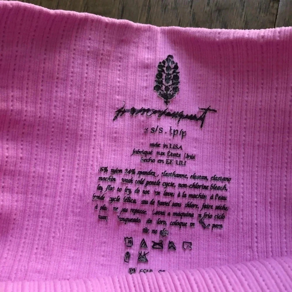 Free People Movement lilac good karma high neck layering top & shorts XS/S New - Picture 15 of 16